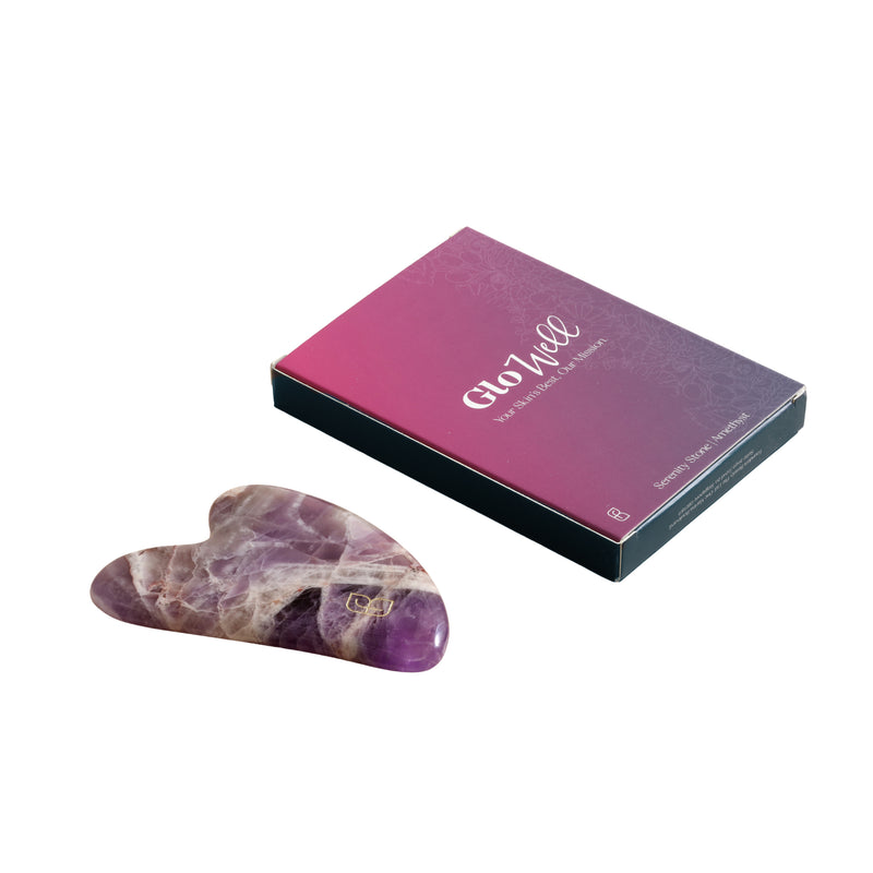 Glowell, Serenity Stone: Amethyst, Gua Sha