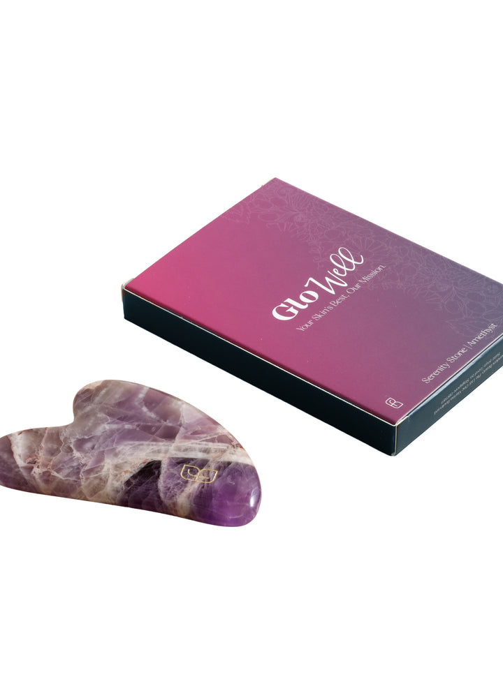 Glowell, Serenity Stone: Amethyst, Gua Sha