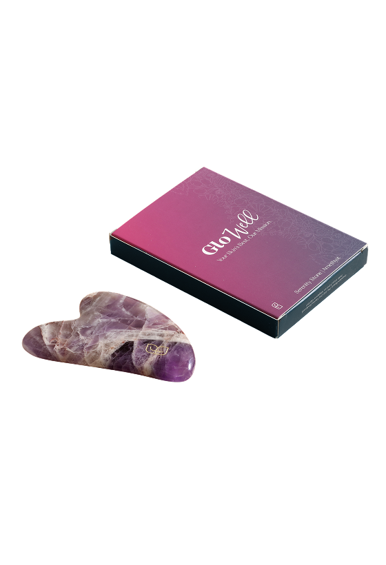 Glowell, Serenity Stone: Amethyst, Gua Sha