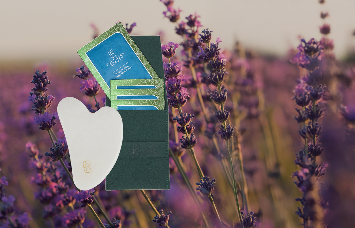 Phyto-Positive Peppermint Potion + Amethyst or White Jade Gua Sha - Image 1
